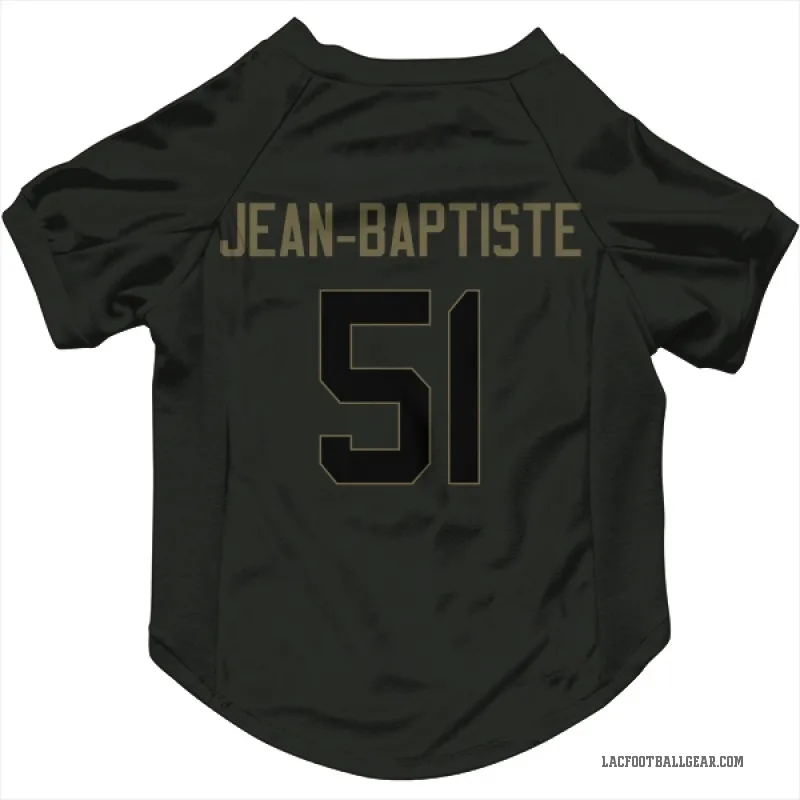 Jeremiah Jean-Baptiste Black Los Angeles Chargers Service Cat & Dog Pet Jersey