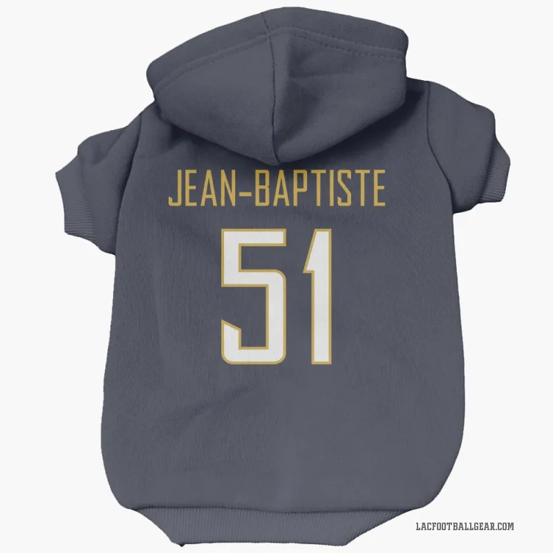 Jeremiah Jean-Baptiste Navy Los Angeles Chargers Cat & Dog Pet Hoodie