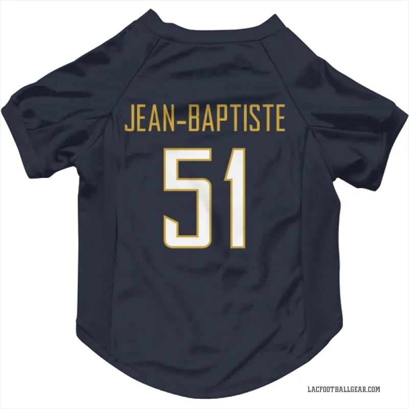 Jeremiah Jean-Baptiste Navy Los Angeles Chargers Cat & Dog Pet Jersey